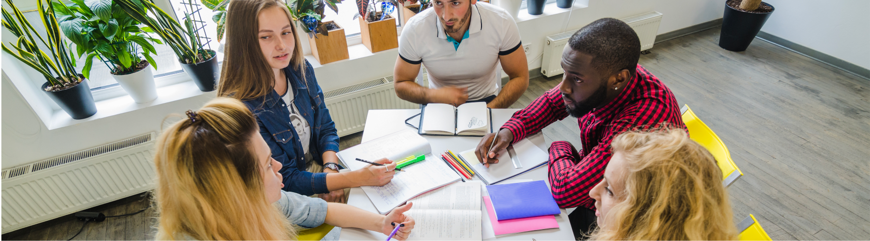 Group of people having a meeting